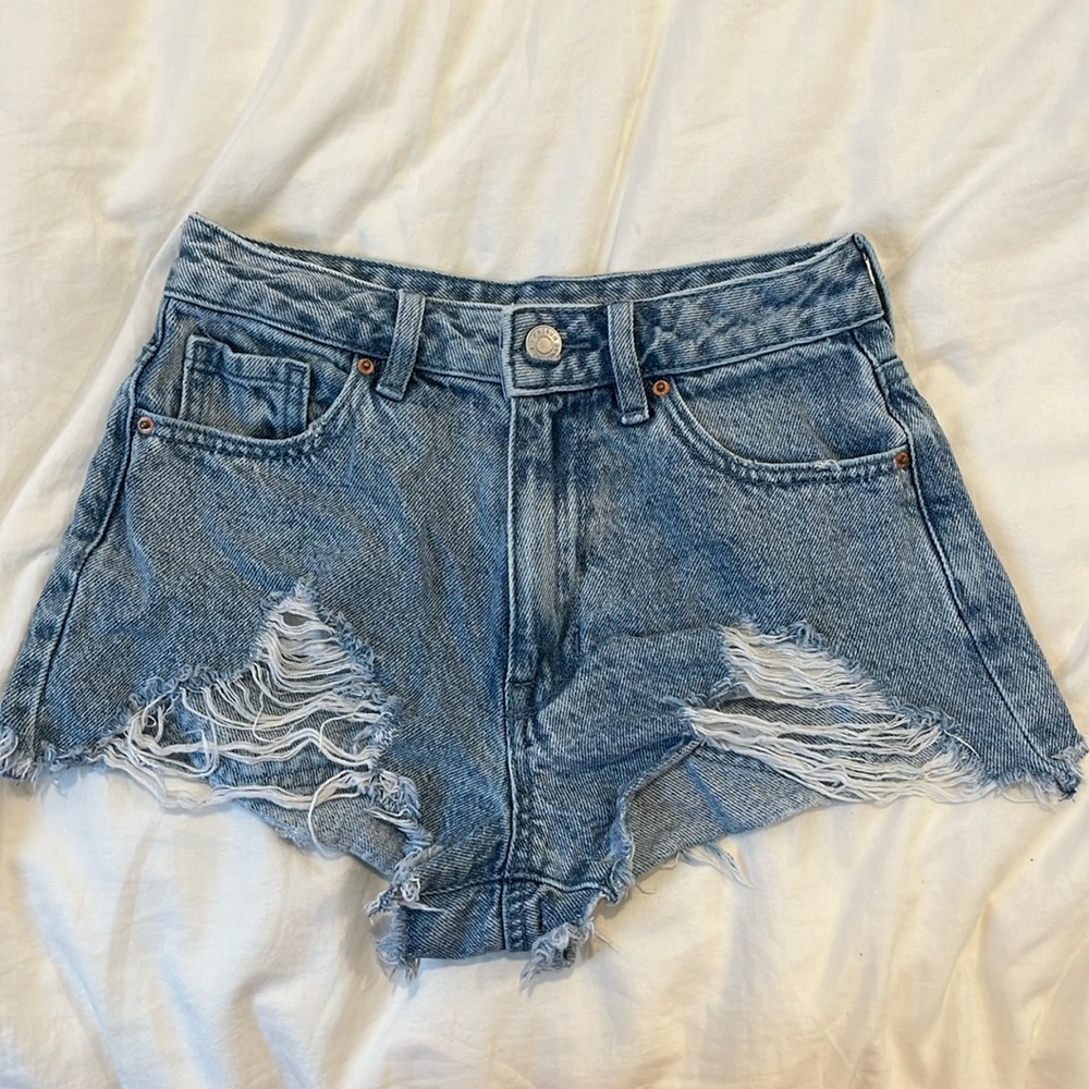 Pacsun high rise festival jean shorts